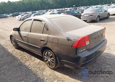 2005 Honda Civic Lx из США, поврежденный, VIN 2HGES16665H539082